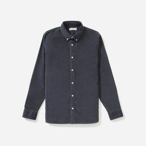 Mens Everlane Corduroy Shirt - Dark Slate